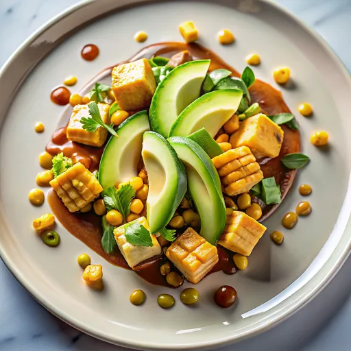 एवोकाडो मकई रोल्स